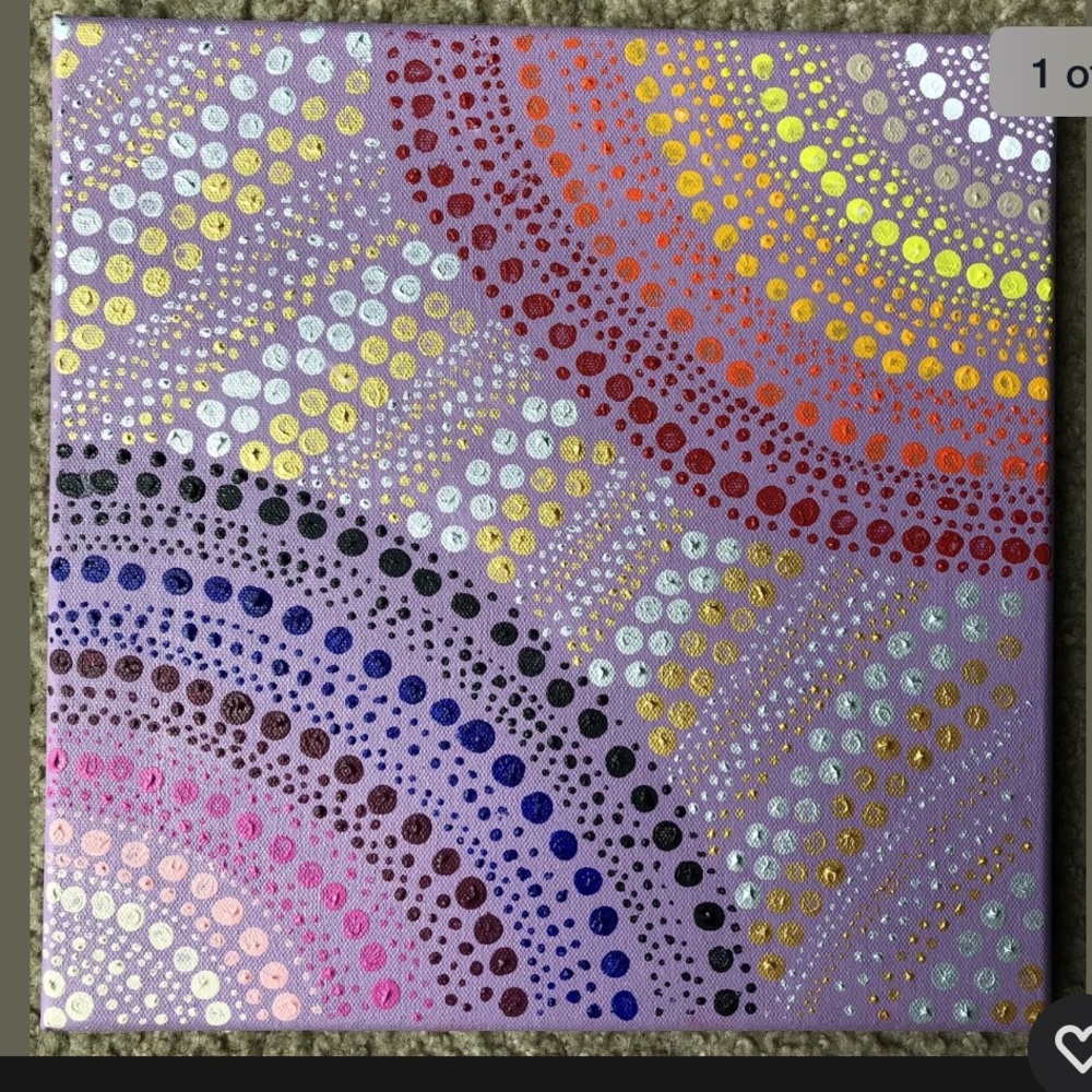 Acrylic Painting 12X12 Dots